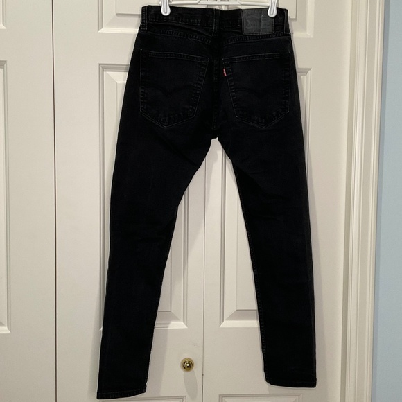 Men's Levi's 512 Slim Taper Jeans - Black - EUC - Picture 6 of 8